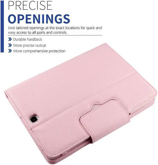 Alt view image 3 of 6 - Keyboard Case for Samsung Galaxy Tab A 9.7 SM-T550 / T555 Detachable Magnetic Removable Wireless Bluetooth Keyboard Cover Auto Sleep Wake with Stand Folio Slim Fit Premium PU Leather Case