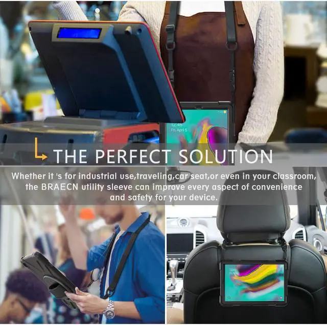 Alt view image 7 of 7 - Werleo Samsung Galaxy Tab S5e 10.5 Inch 2019 T720 T725 Case Heavy Duty Shockproof Cases with 360 Degree Rotating Hand Strap / Kickstand / Shoulder Strap for 10.5" Galaxy Tab S5e Tablet SM-T720 / T725