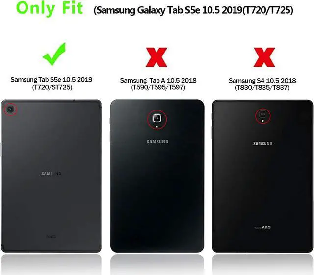 Alt view image 2 of 6 - Werleo Samsung Galaxy Tab S5e 10.5 Inch 2019 T720 T725 Case Heavy Duty Shockproof Cases with 360 Degree Rotating Hand Strap / Kickstand / Shoulder Strap for 10.5" Galaxy Tab S5e Tablet SM-T720 / T725