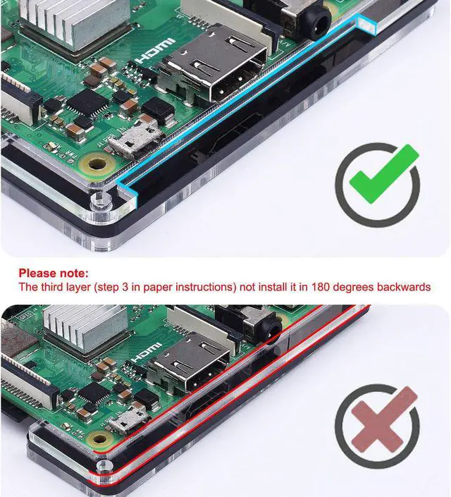 Alt view image 6 of 7 - Werleo Raspberry Pi 3 B+ Case with Fan Cooling and 3× Heat-Sinks 5V 2.5A Power Supply with On Off Switch Cable for RPi 3 B+ / 3B / 2b
