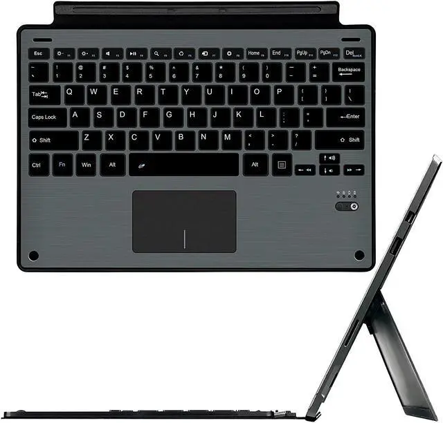 Main image of Surface Pro 7 / Pro 6 / Surface Pro 5 / Pro 4 / Pro 3 Type Cover Werleo Ultra-Slim Wireless Bluetooth Keyboard with Trackpad Surface Keyboard Built-in Rechargeable Battery