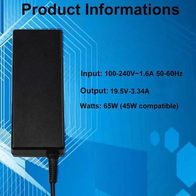Alt view image 3 of 5 - [UL Listed] Werleo AC Charger Adapter for Dell Latitude 3490 3590 3390 P89G P75F P69G Laptop Power Supply Cord