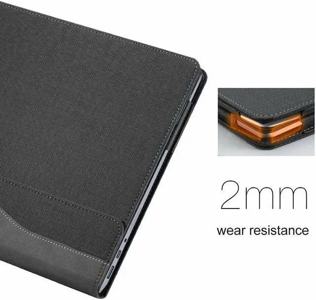 Alt view image 5 of 7 - Werleo Compatible with Surface Laptop 2nd / 1st 13.5 inch Case PU Leather Folio Stand Protective Hard Shell Case Type Keyboard Cover Compatible 2018 New Microsoft Surface Laptop 2 Laptop 1 - 13.5"