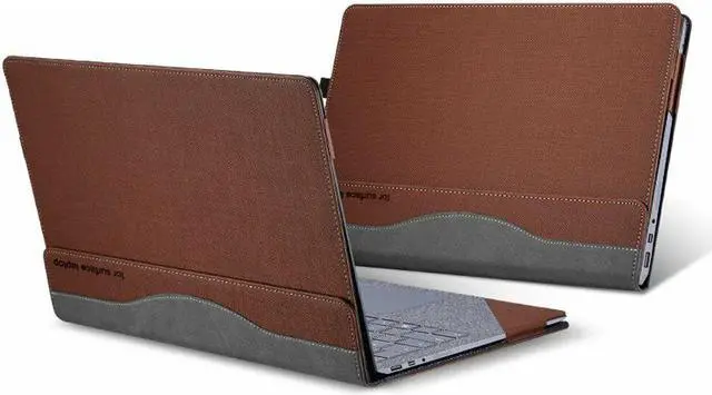 Main image of Werleo Compatible with Surface Laptop 2nd / 1st 13.5 inch Case PU Leather Folio Stand Protective Hard Shell Case Type Keyboard Cover Compatible 2018 New Microsoft Surface Laptop 2 Laptop 1 - 13.5"