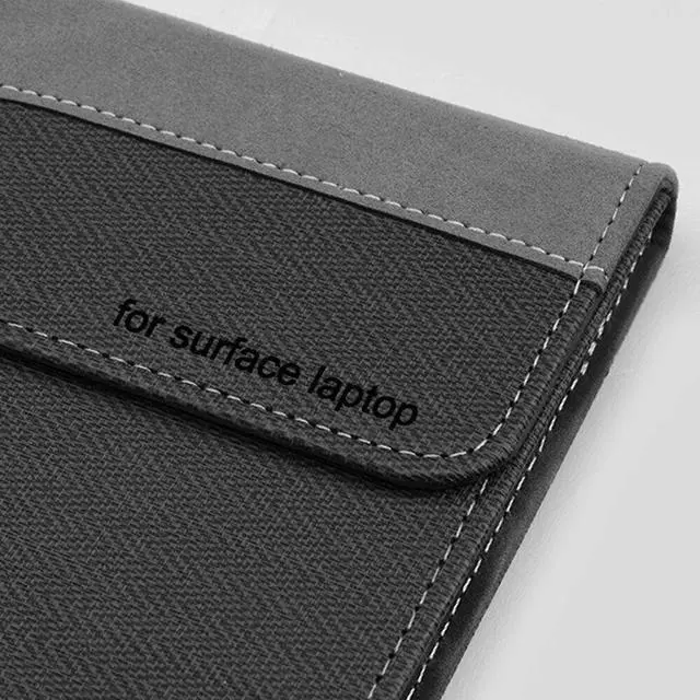 Alt view image 7 of 7 - Werleo Compatible with Surface Laptop 2nd / 1st 13.5 inch Case PU Leather Folio Stand Protective Hard Shell Case Type Keyboard Cover Compatible 2018 New Microsoft Surface Laptop 2 Laptop 1 - 13.5"