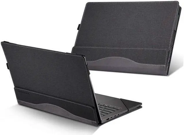 Alt view image 3 of 7 - Hp Spectre X360 15.6 inch Case PU Leather Folio Stand Hard Cover Compatible for Hp Spectre x360 15t touch / 15-CH011 / 15-BL000 Series 15.6" 2 in 1 Laptop Sleeve (NOT FIT 15-AP000 Series)