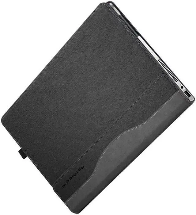 Alt view image 2 of 7 - Hp Spectre X360 15.6 inch Case PU Leather Folio Stand Hard Cover Compatible for Hp Spectre x360 15t touch / 15-CH011 / 15-BL000 Series 15.6" 2 in 1 Laptop Sleeve (NOT FIT 15-AP000 Series)