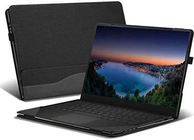 Alt view image 4 of 7 - Hp Spectre X360 15.6 inch Case PU Leather Folio Stand Hard Cover Compatible for Hp Spectre x360 15t touch / 15-CH011 / 15-BL000 Series 15.6" 2 in 1 Laptop Sleeve (NOT FIT 15-AP000 Series)