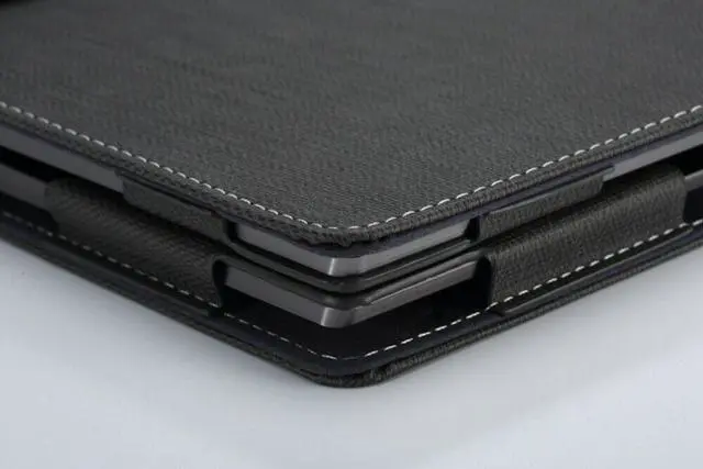 Alt view image 5 of 7 - Protective Case for Lenovo Yoga C930 / Yoga 920 / Yoga 910 13.9 Inch Hard Tablet Case Shell PU Leather Folio Stand Cover for Lenovo Yoga 7 Pro / 6 Pro / Yoga 5 Pro 13.9" Laptop Cover