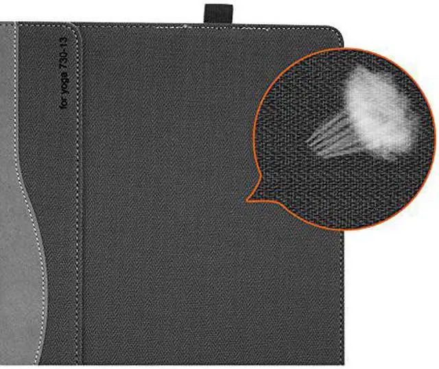 Alt view image 3 of 7 - Werleo For Lenovo Yoga 730 Case PU Leather Folio Protective Laptop Cover For Lenovo Yoga 730 - 13 inch / 13.3 Inch