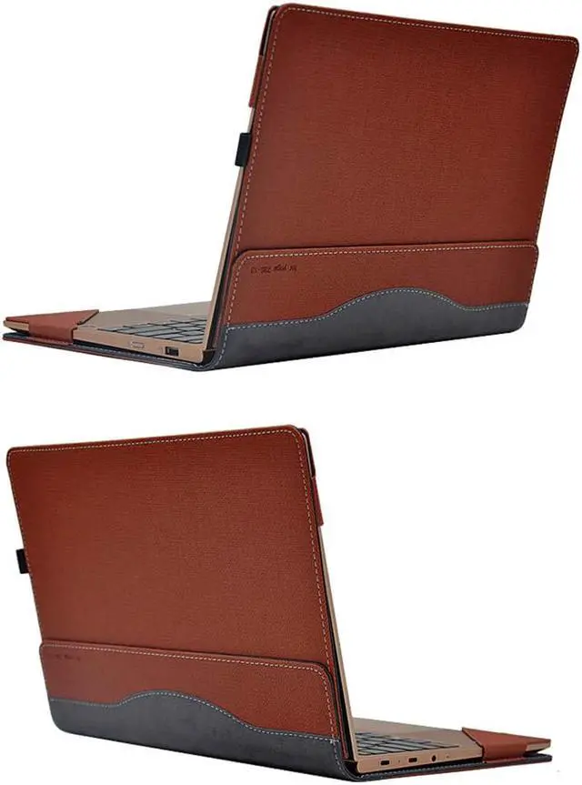 Alt view image 2 of 7 - Werleo For Lenovo Yoga 730 Case PU Leather Folio Protective Laptop Cover For Lenovo Yoga 730 - 13 inch / 13.3 Inch