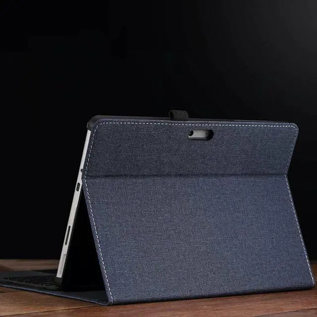 Alt view image 2 of 7 - for Microsoft New Surface Go 10 Inch Tablet Case Cover PU Leather Folio Stand Cover Protective Type Keyboard Cover Compatible for Surface Go 10" 2018 Release