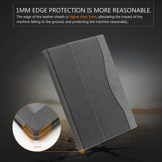 Alt view image 6 of 7 - Lenovo 12.2" Miix 510 Case Cover PU Leather Folio Stand Cover Protective Case for Lenovo Miix 510 12.2 inch