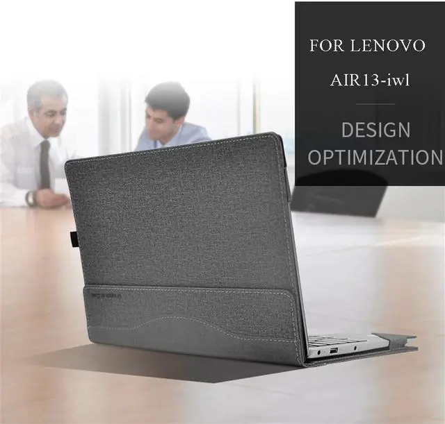 Alt view image 2 of 7 - Protective Case For Lenovo Air13 iwl 13.3 inch Luxury PU Leather Case Notebook Cover For Lenovo New Air 13-iwl 13.3" Laptop Case