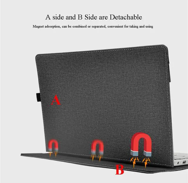 Alt view image 2 of 7 - Protective Case For Lenovo Air13 iwl 13.3 inch Luxury PU Leather Case Notebook Cover For Lenovo New Air 13-iwl 13.3" Laptop Case