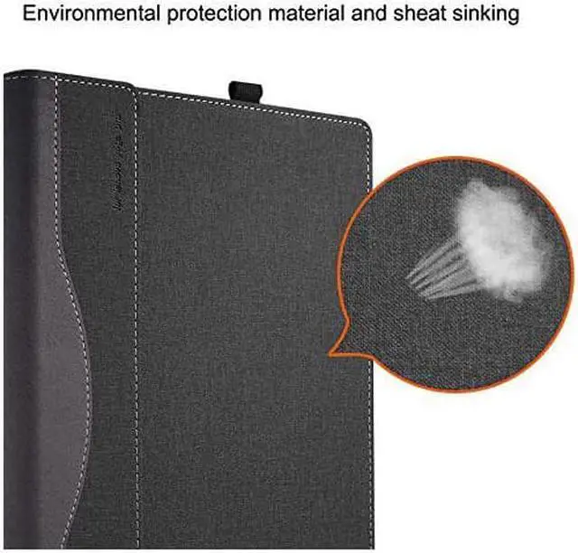 Alt view image 5 of 7 - Protective Case for Lenovo Yoga 900 13.9 Inch Hard Laptop Case Shell PU Leather Folio Stand Cover for Lenovo Yoga 4 Pro 13.9" Laptop Cover