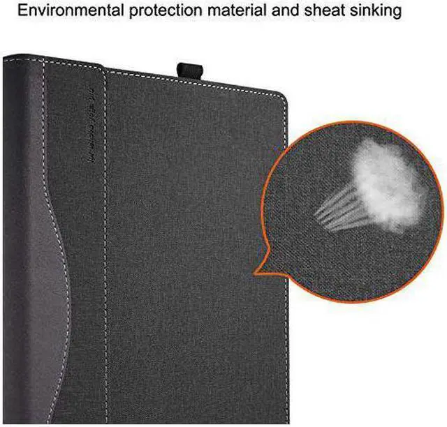 Alt view image 4 of 7 - Protective Case for Lenovo Yoga 900 13.9 Inch Hard Laptop Case Shell PU Leather Folio Stand Cover for Lenovo Yoga 4 Pro 13.9" Laptop Cover