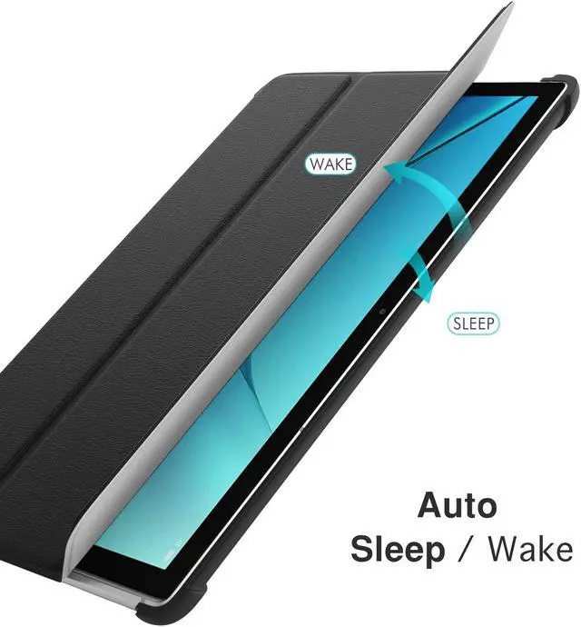 Alt view image 4 of 7 - Werleo Huawei MediaPad M5 10.8 / M5 Pro 10.8 Case - Ultra Lightweight Smart Slim Shell Stand Cover Case for Huawei MediaPad M5 / M5 Pro 10.8 Inch 2018 Tablet with Auto Wake / Sleep Feature
