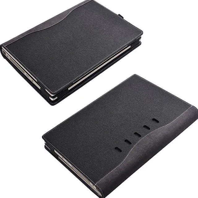 Alt view image 5 of 7 - Detachable Case For Hp 2019 Pavilion 14" Laptop Sleeve Cover For Hp Pavilion X360 Convertible 14 Inch PU Leather Protective Notebook Case
