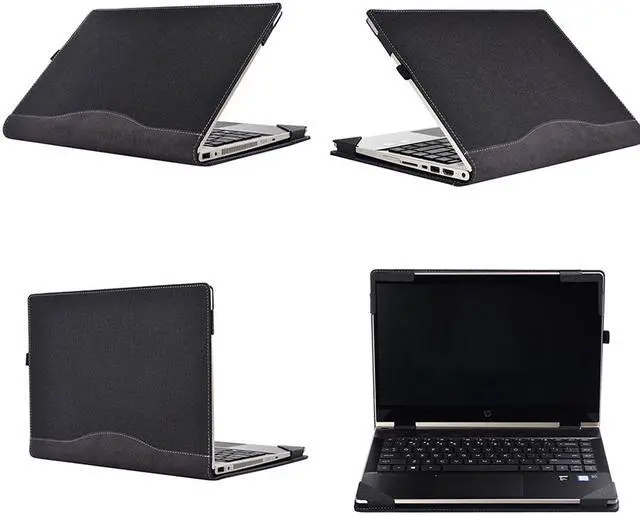 Alt view image 6 of 7 - Detachable Case For Hp 2019 Pavilion 14" Laptop Sleeve Cover For Hp Pavilion X360 Convertible 14 Inch PU Leather Protective Notebook Case
