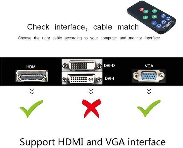 Alt view image 3 of 7 - WERLEO HDMI 4×1 Quad Multi-Viewer with 1920×1080P@60Hz HDMI1.3 Support Both HDMI and VGA Interfaces and EDID Function