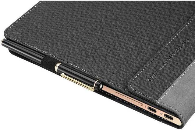 Alt view image 6 of 7 - for Hp Spectre X360 13.3 Inch Case PU Leather Folio Stand Cover Protective Hard Cover for Hp Spectre x360 13.3 2 in 1 Laptop Sleeve