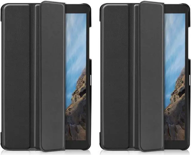 Alt view image 2 of 7 - Compatible with Samsung Galaxy Tab A 8.0 2019 Case SM-T290 / T295 / T297 Shockproof Folio Stand Cover PU Leather Holster Tablet Protective Case with Kickstand