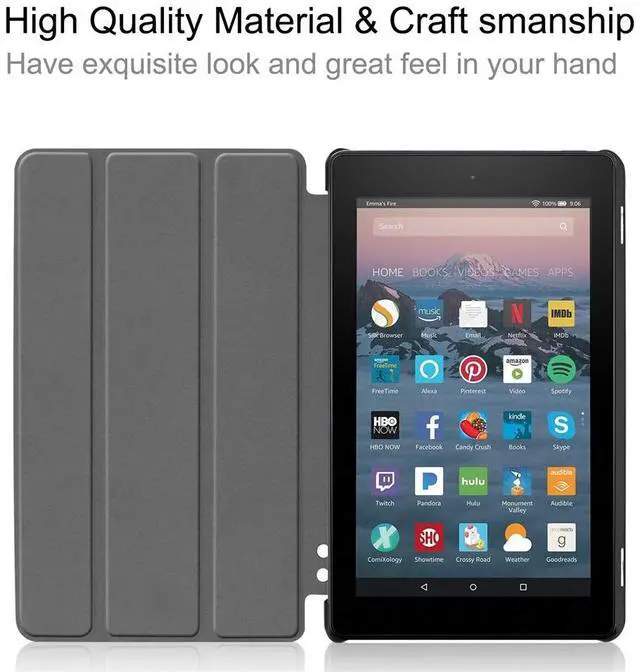 Alt view image 7 of 7 - Werleo Protective Case for Amazon All New Fire 7 2019 9th Generation 2019 Release - Light Weight Shock Proof Convertible Handle Stand Kids Cover for Fire 7 Tablet 9th Gen 2019 Release