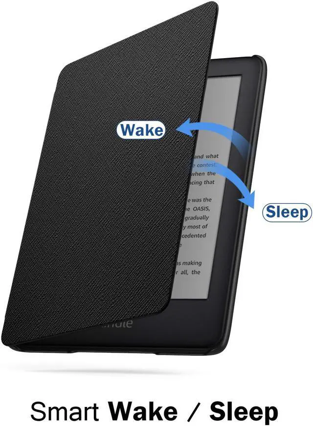 Alt view image 6 of 7 - Werleo  Slim Shell Case for All-new Kindle 10th Generation 2019 Release Lightweight Premium PU Leather Protective Cover with Auto Sleep / Wake - NOT Fit Kindle Paperwhite or Kindle 8th Gen