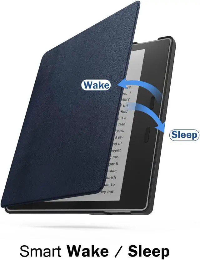 Alt view image 3 of 7 - Werleo Case For  All-New Kindle Oasis - 9th and 10th Generation ONLY 2017 and 2019 Release - Premium Ultra Lightweight Shell Cover with Auto Wake / Sleep