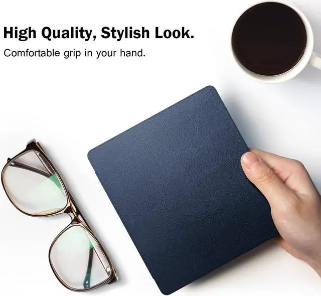 Alt view image 4 of 7 - Werleo Case For  All-New Kindle Oasis - 9th and 10th Generation ONLY 2017 and 2019 Release - Premium Ultra Lightweight Shell Cover with Auto Wake / Sleep