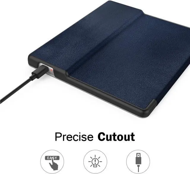 Alt view image 5 of 7 - Werleo Case For  All-New Kindle Oasis - 9th and 10th Generation ONLY 2017 and 2019 Release - Premium Ultra Lightweight Shell Cover with Auto Wake / Sleep
