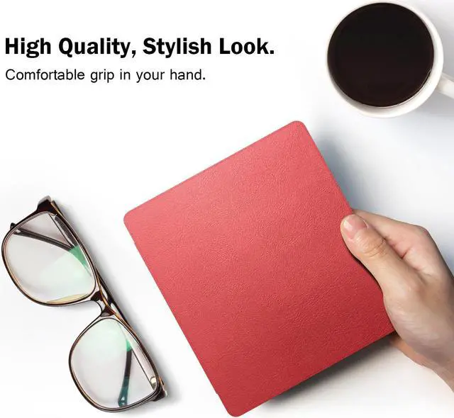 Alt view image 3 of 7 - Werleo Case For  All-New Kindle Oasis - 9th and 10th Generation ONLY 2017 and 2019 Release - Premium Ultra Lightweight Shell Cover with Auto Wake / Sleep