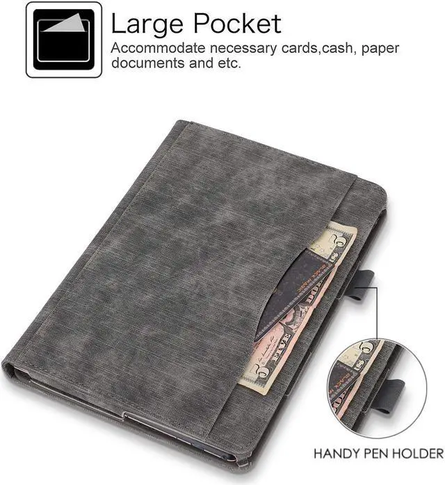Alt view image 5 of 7 - Case for Lenovo Tab M10 / P10 Smart Folio Stand Cover For Lenovo Tab M10 X605F / P10 X705F 10.1 inch Tablet with Multiple Viewing Angles / Document Card Pocket