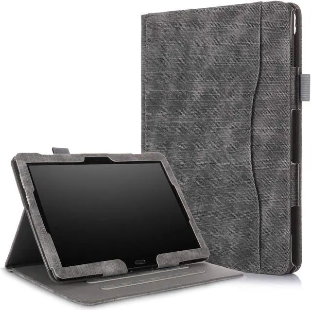 Main image of Case for Lenovo Tab M10 / P10 Smart Folio Stand Cover For Lenovo Tab M10 X605F / P10 X705F 10.1 inch Tablet with Multiple Viewing Angles / Document Card Pocket