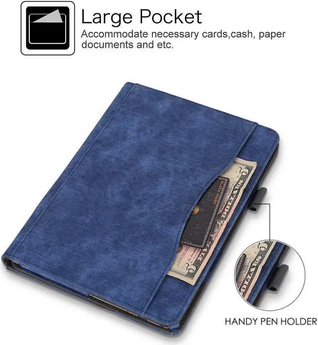 Alt view image 3 of 7 - Case for Lenovo Tab M10 / P10 Smart Folio Stand Cover For Lenovo Tab M10 X605F / P10 X705F 10.1 inch Tablet with Multiple Viewing Angles / Document Card Pocket