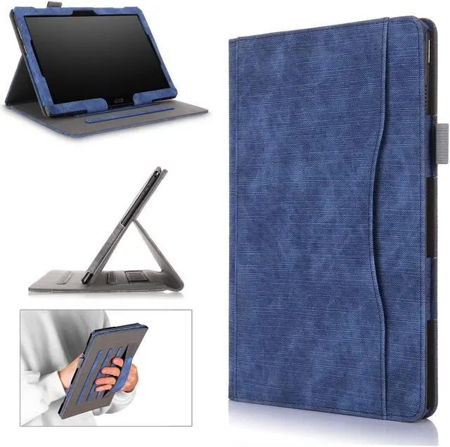 Alt view image 6 of 7 - Case for Lenovo Tab M10 / P10 Smart Folio Stand Cover For Lenovo Tab M10 X605F / P10 X705F 10.1 inch Tablet with Multiple Viewing Angles / Document Card Pocket