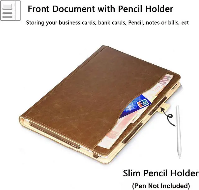 Alt view image 2 of 7 - Werleo Lenovo Tab P10 10.1 Case 2018 Released Stand Folio Case Cover for Lenovo Tab P10 TB-X705F TB-X705L 10.1 Inch Tablet with Multiple Viewing Angles / Document Card Pocket