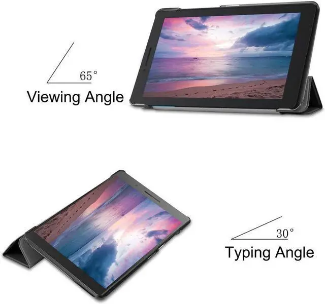 Alt view image 5 of 7 - Protective Case for Lenovo Tab E8 TB-8304F Slim Lightweight Smart Stand Cover Case for Lenovo Tablet 2018 Tab E 8 8 Inch Display
