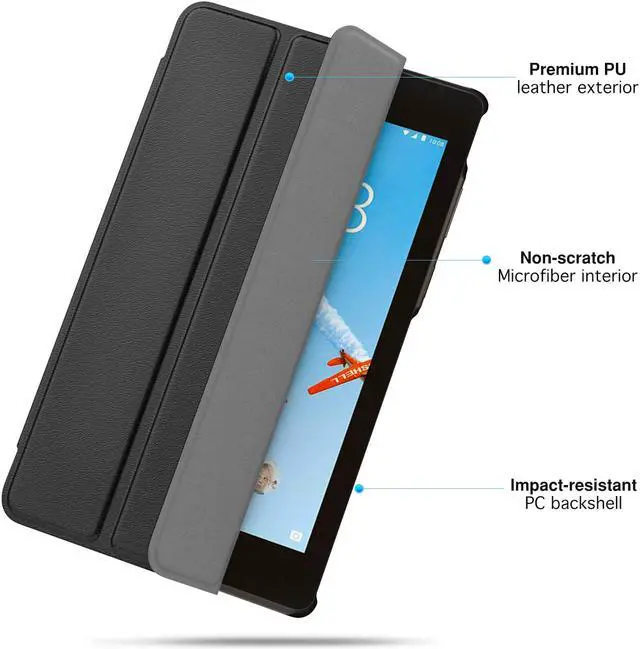Alt view image 2 of 7 - Werleo Case For Lenovo Tab E7 TB-7104F 7 inch Cover Ultra Thin Tri-Fold Stand Shell Cover for Lenovo Tab E7 7 inch 2018 Release
