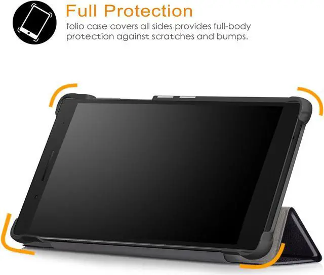 Alt view image 7 of 7 - Werleo Case For Lenovo Tab 7 / Tab 4 7 Ultra-Thin Custer PU Leather Case Shell Hard Case Cover for Lenovo Tab 7 / Tab 4 7 TB-7504F TB-7504N TB-7504X