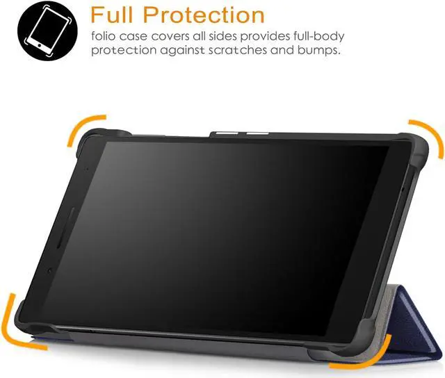 Alt view image 7 of 7 - Werleo Case For Lenovo Tab 7 / Tab 4 7 Ultra-Thin Custer PU Leather Case Shell Hard Case Cover for Lenovo Tab 7 / Tab 4 7 TB-7504F TB-7504N TB-7504X