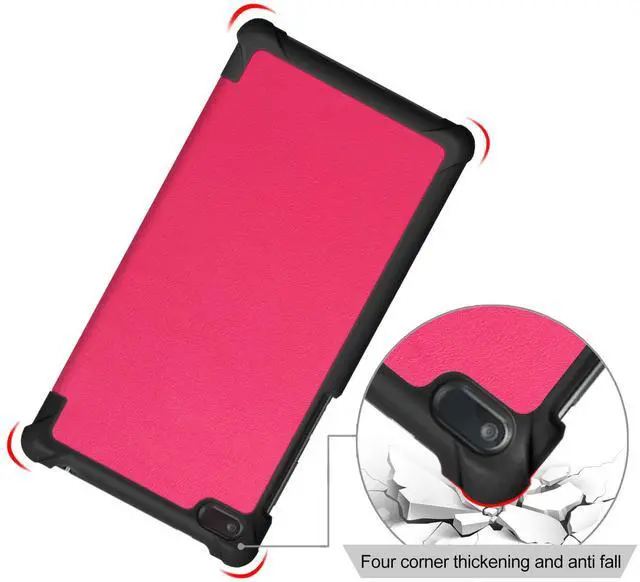 Alt view image 4 of 7 - Werleo Case For Lenovo Tab 7 / Tab 4 7 Ultra-Thin Custer PU Leather Case Shell Hard Case Cover for Lenovo Tab 7 / Tab 4 7 TB-7504F TB-7504N TB-7504X