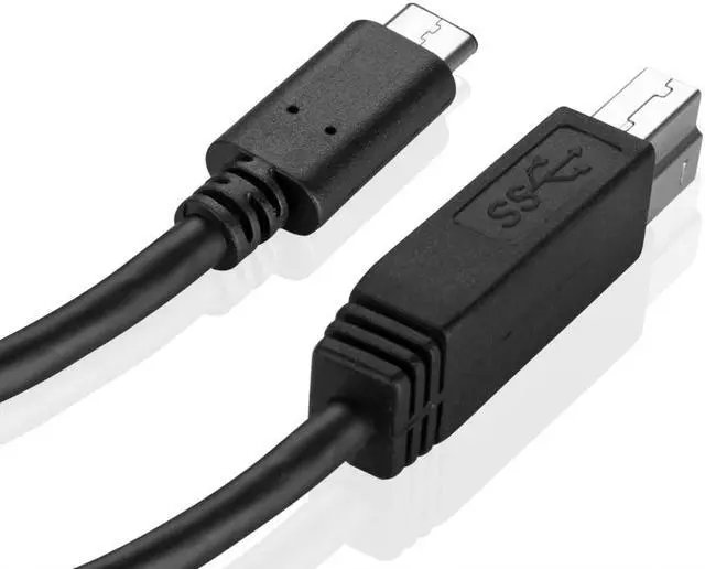 Alt view image 3 of 6 - Werleo USB C to Printer / HDD / Hub Cable - USB C to USB 3.0 BM / Printer - Newest Printer Scanner Cord For MacBook Pro HP Canon Brother Epson Dell Samsung Printers and More 3FT