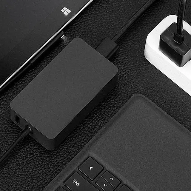 Alt view image 7 of 7 - Werleo 15V 4A Surface 65W Charger for Surface Book Power Supply Laptop 2 Surface Pro 6 5 4 3 Go Surface Book 2 Microsoft 1706 Surface 65W Power Ac Adapter Cord with 5V USB Port and US Extension Cord
