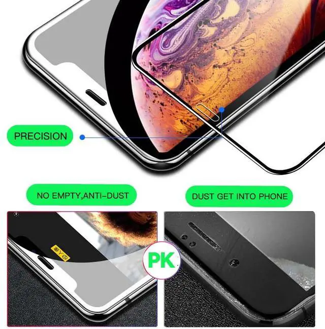 Alt view image 4 of 7 - 2PCS 20D Curved Edge Full Cover Tempered Glass Screen Protector For Apple iPhone 7 Plus Protection Film
