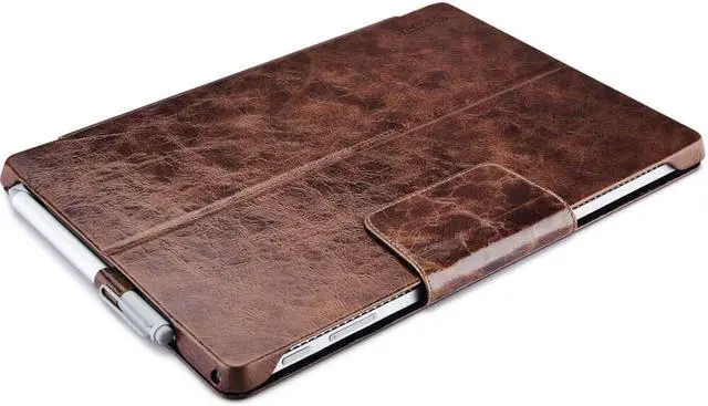 Alt view image 7 of 7 - Surface Pro 6 Case New Surface Pro 2017 Leather Case Genuine Leather Magnetic Snap with Kickstand / Keyboard Cover & Pen Holder Folio Flip Case for Microsoft Surface Pro 4 / Pro 5 / Pro 6