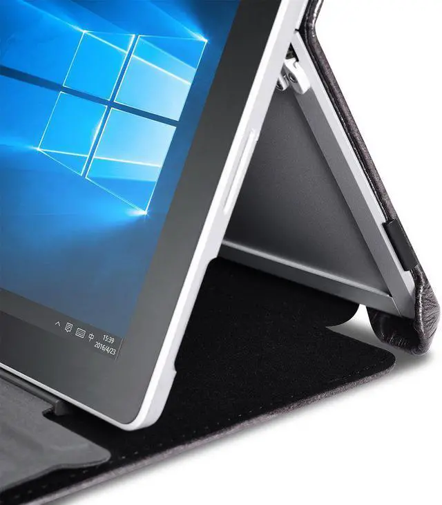 Alt view image 7 of 7 - Surface Pro 6 Case New Surface Pro 2017 Leather Case Genuine Leather Magnetic Snap with Kickstand / Keyboard Cover & Pen Holder Folio Flip Case for Microsoft Surface Pro 4 / Pro 5 / Pro 6