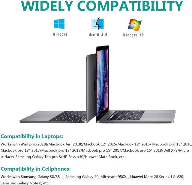 Alt view image 7 of 7 - USB C Hub 8 in 1 Aluminum Type C Adapter with 3 USB 3.0 Port RJ45 Ethernet 4K USB C to HD Video SD / TF Card Reader Supports 100W PD Fast Charging For Macbook Pro / Mini Surface Other Type C Laptops