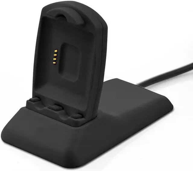 Alt view image 2 of 7 - Werleo for Fitbit Blaze Charger Charging Stand Accessories Fitbit Blaze Charging Dock Station Cradle Holder Charging Clip Premium Plastic Bracket Cable for Fitbit Blaze Smart Watch Black